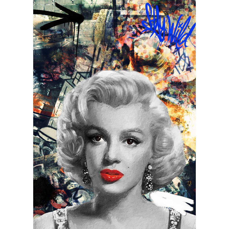 Marilyn Monroe - No Frame Print, 39.4cm H x 29.5cm W, Metal