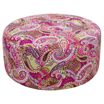 Simmonds 90cm Wide Round Paisley Pouffe Ottoman