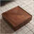 Square Walnut Coffee Table with Two Storage Drawers