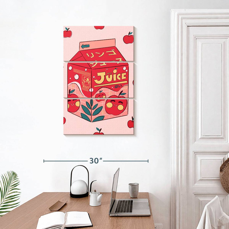 Yarlin Apple Juice Box, 32" H x 20" W