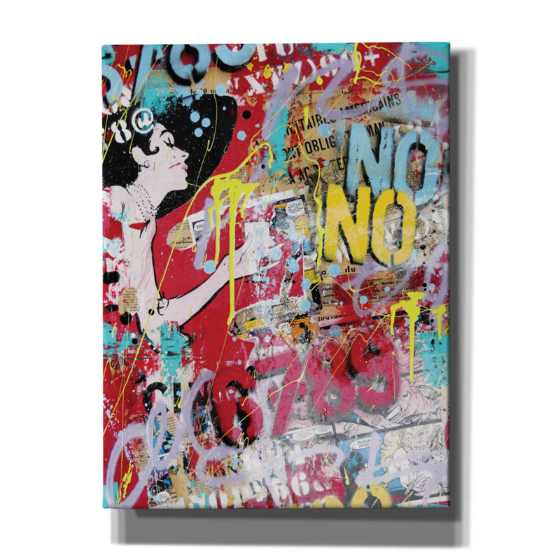 «Morning at Tiff's 2» par David Drioton, estampe numérique sur toile, H 16 po x l 12 po x P 0,75 po