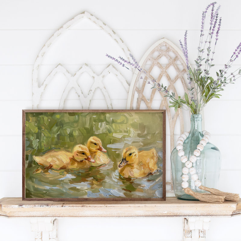 «Duckling Swim» par Petals Prints Design, H 5 po x l 8 po