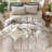 MooMee Duvet Cover Set 100% Washed Cotton Linen Like Textured Lightweight-111701512-109236633