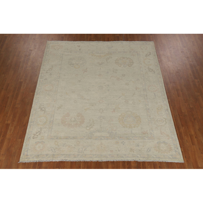 Tapis teint en laine Oushak Earth