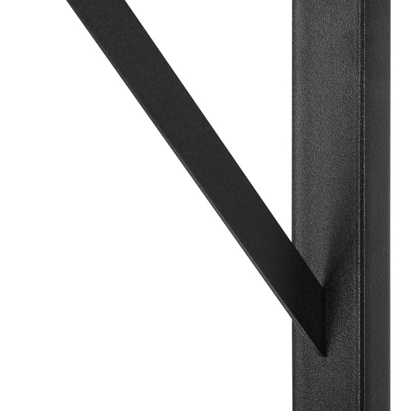 Kiyler Bookcase, (4 Shelves) 47.2" H x 23.6" W x 11.8" D, Black/White