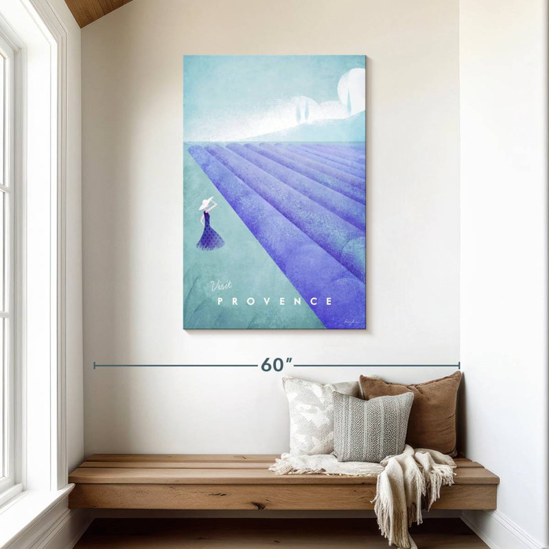 Affiche de voyage rétro Aime Provence, H 45 po x l 30 po