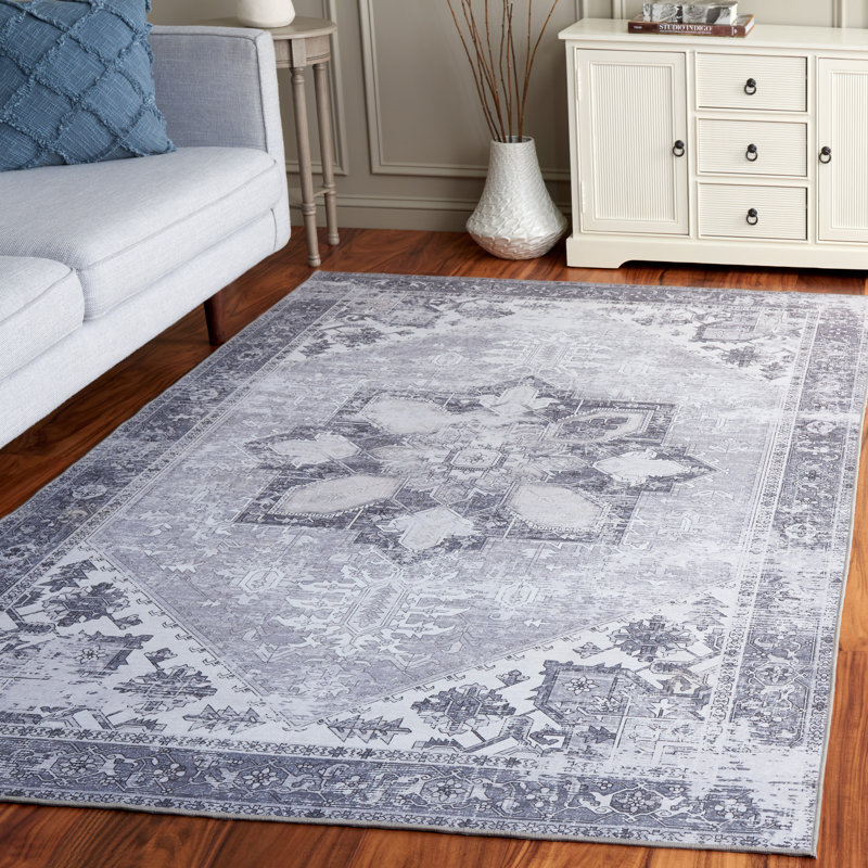 Tapis avec envers antidérapant Abigailrose, Rectangle de 5 pi x 8 pi