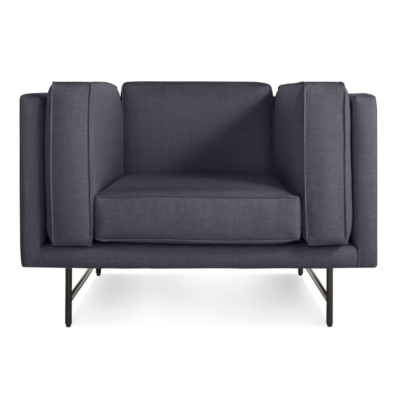 Bank Club Chair, Lava Polyester Blend, Black