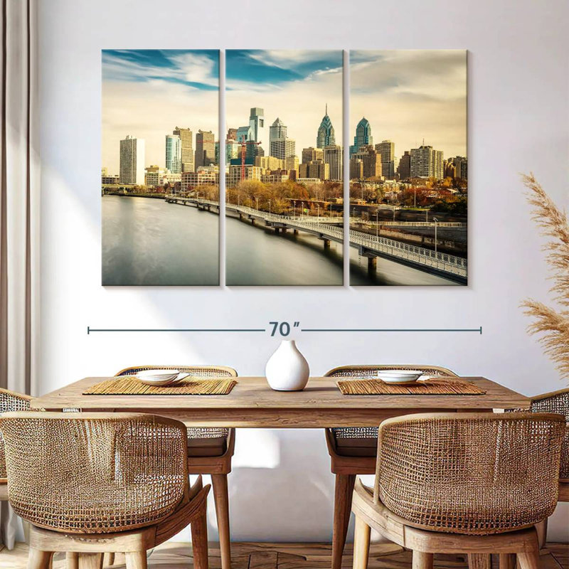 Silhouette de Philadelphie, Adelene, H 42 po x l 65 po
