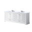 84 po X P 22 po Meuble-lavabo double D 4 portes avec comptoir en marbre et robinet-137315759