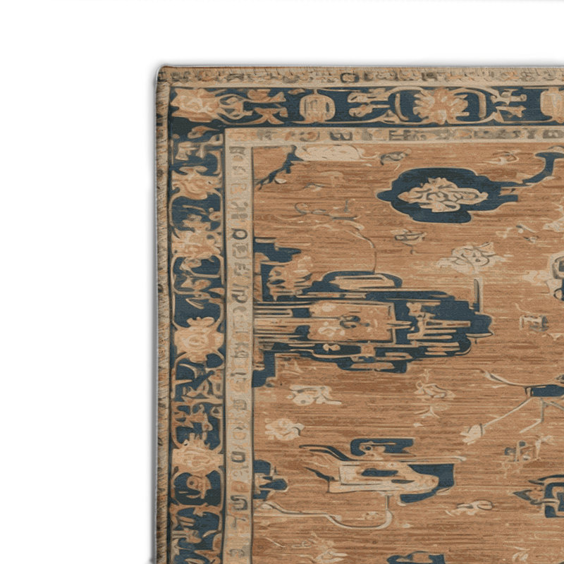 ArtDeco Brown Indoor and Outdoor Area Rug, Rectangle 4' x 6'