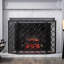 Stylish Foldable Fire Screen In Iron - Add Charm To Your Fireplace Guard Easy Use And