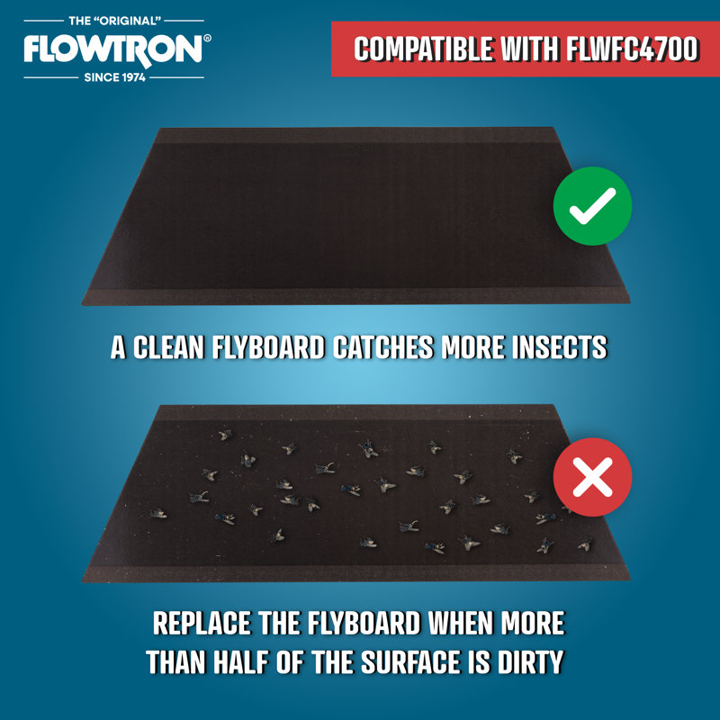 Planche adhésive de rechange Flowtron (paquet de 12) pour FC-4700