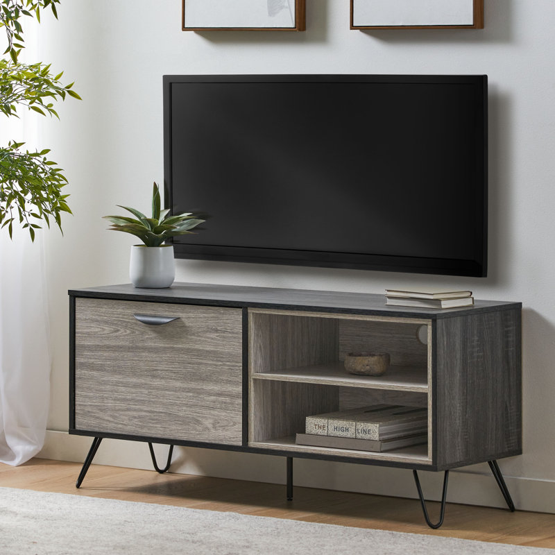 Meuble télé en bois avec armoire