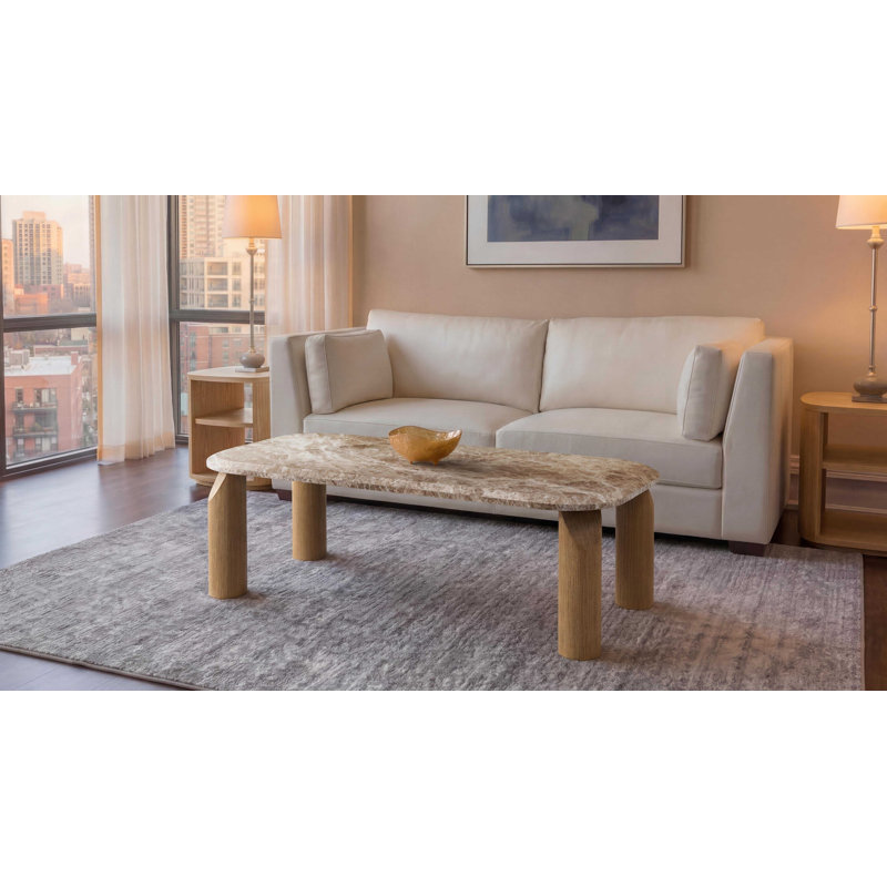 Vienna Marble Cocktail Table, Natural, Light Emperador