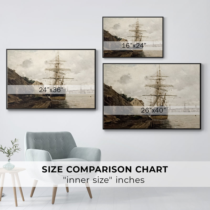 «Vintage Nautical Print-CLXI» sur, Noir, H 25 po x l 37 po