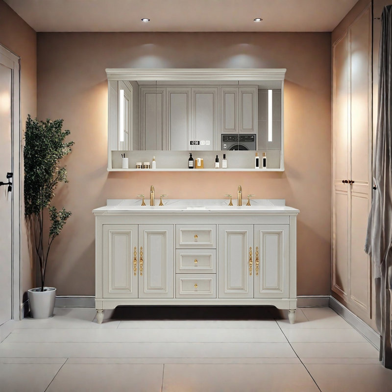 Armoire de salle de bain américaine, 55"