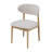 Lunara Mid-Century Modern Rubberwood Dining Table With Faux Wood Top And Tapered Legs