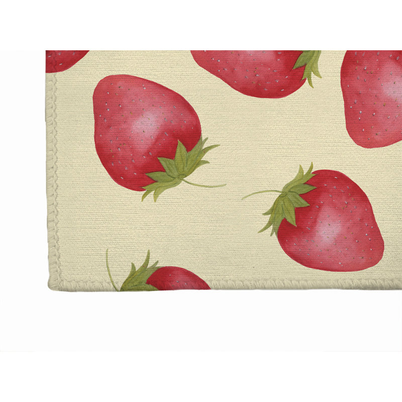 Tapis d'extérieur Summer Strawberries, Tapis de couloir 2 pi 6 po x 8 pi