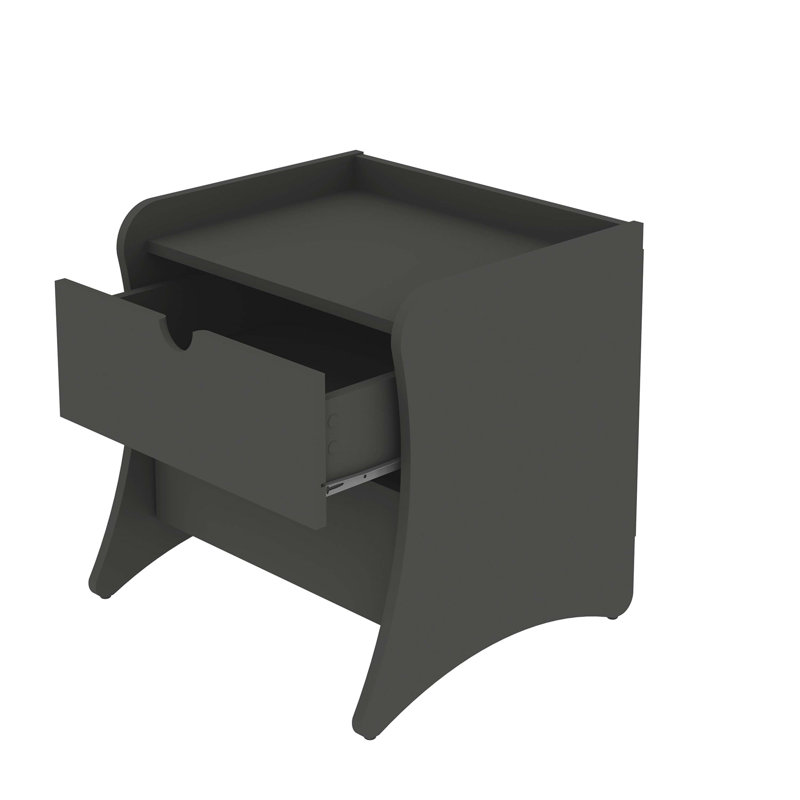 Table de chevet 20 po Coney en gris anthracite Coney