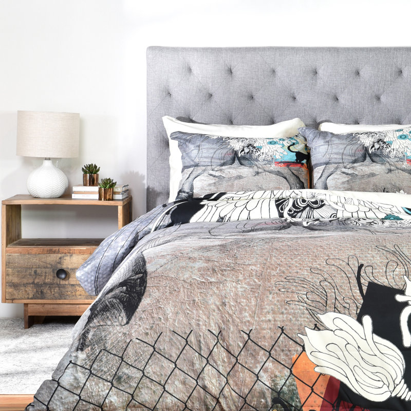 Iveta Abolina Polyester Floral Duvet Cover, Twin/Twin XL Duvet Cover + 1 Standard Sham