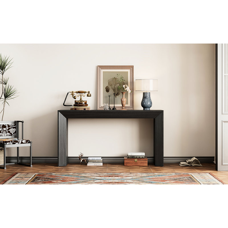 Console avec foyer Enchanting, Noir