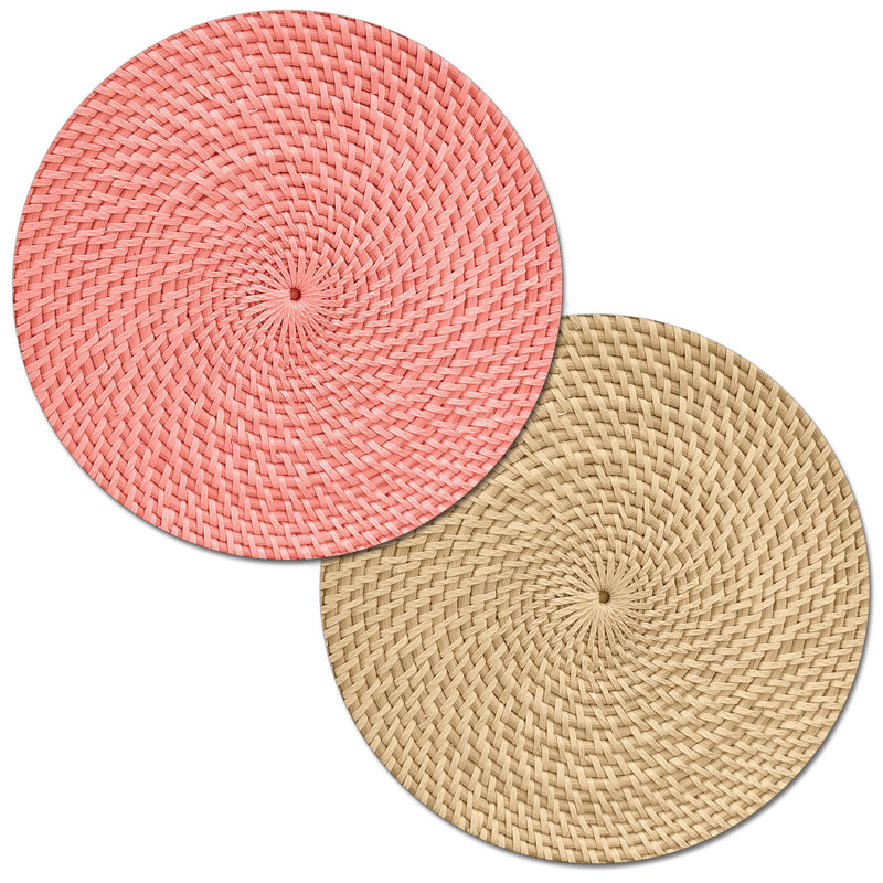 Napperons en plastique synthétique, Corail
