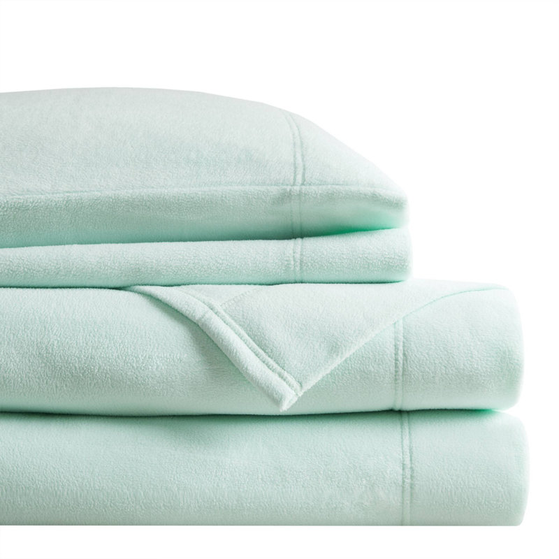 Polyester Sheet Set Aqua, California King Sheet Set