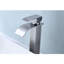 Robinet de salle de bain en acier inoxydable avec bec cascade, poignée simple pour un ajustement facile de l'eau et un débit optimal, robinet en nickel brossé au look chic, qualité de fabrication, touche sophistiquée-121612969