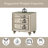 Tufted Velvet Nightstand with Three Drawers