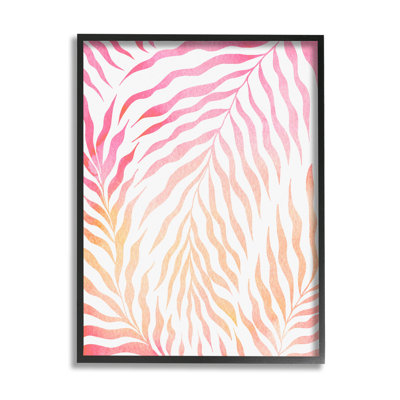 " Vivid Pink Wavy Leaves " by Ziwei Li