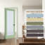 (avec trou de porte et charnières libres) Porte intérieure en verre transparent 1-Lite-123140995-123140997