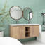 Ensemble de meuble-lavabo double mural 48 po Carlethia