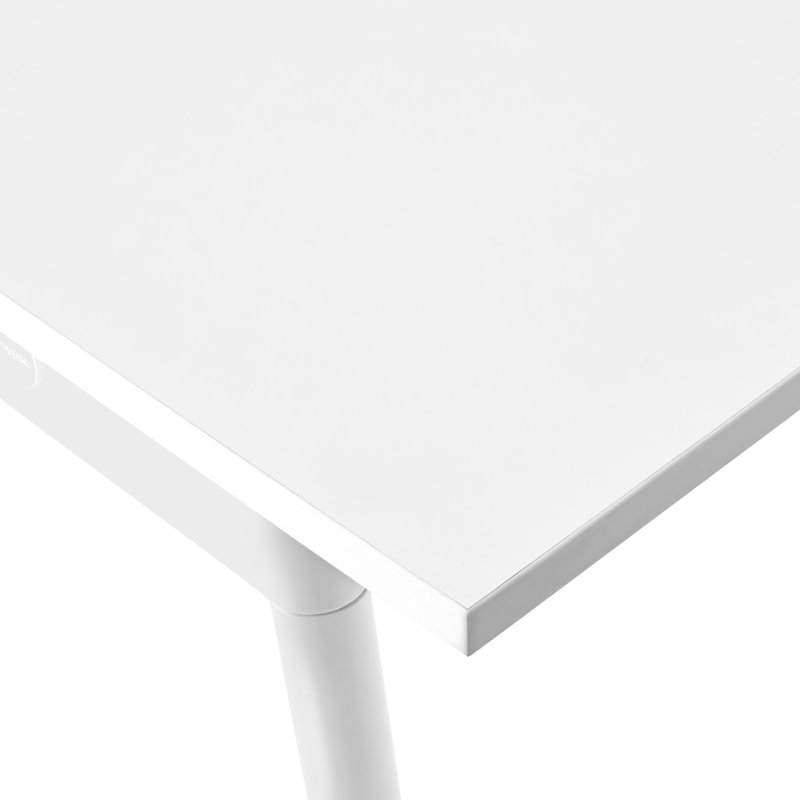 Bureau double Series A, H 29 po x l 56 po x P 57 po, Blanc
