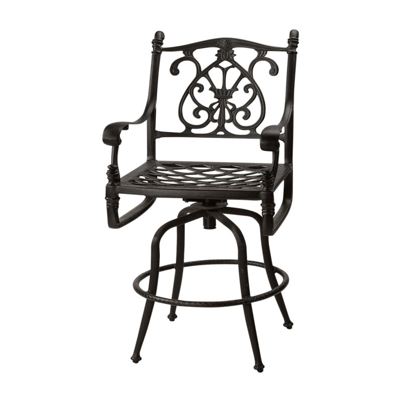 Florence Swivel Balcony Stool, Desert Bronze, 25" Seat Height