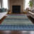 Machine Washable Indoor/Outdoor Xhevrie Blue Rug-111820189