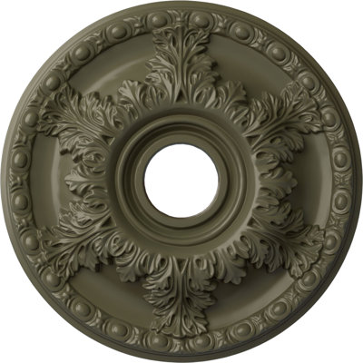 Médaillon de plafond Endurathane Diane, DO 18 po x P 3 5/8 po x P 1 1/8 po (convient aux auvents jusqu'à 5 3/8 po), finition brique réfractaire peinte à la main