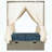 Adjustable Sun Bed with Curtain – PE Rattan Daybed with Cushion, 3 Colors