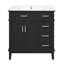 Meuble-lavabo avec lavabo en cÃ©ramique, armoire de rangement moderne avec portes Ã  fermeture douce, un tiroir profond et un tiroir standard, meuble-lavabo Ã©lÃ©gant pour les petites salles de bains-937574171