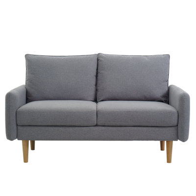 Cartlin 58" Upholstered Mid-Century Modern Loveseat