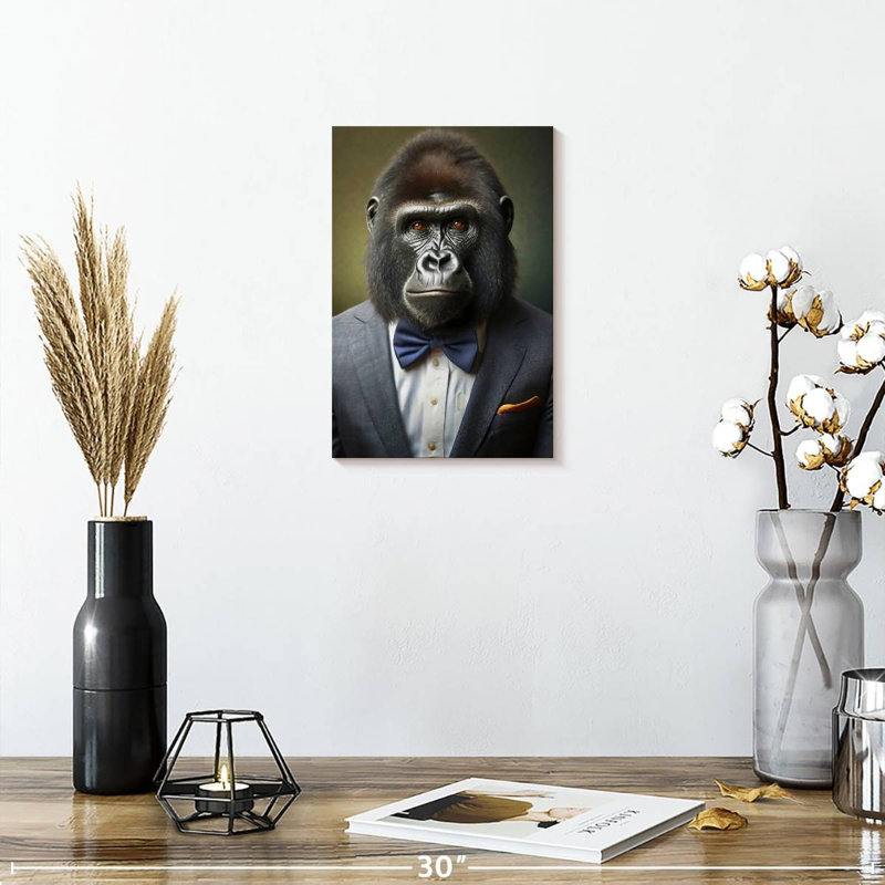Brampt A Gorilla Portrait, 39" H x 26" W
