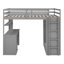 Lit mezzanine avec tiroirs, bureau et garde-robe-989683611