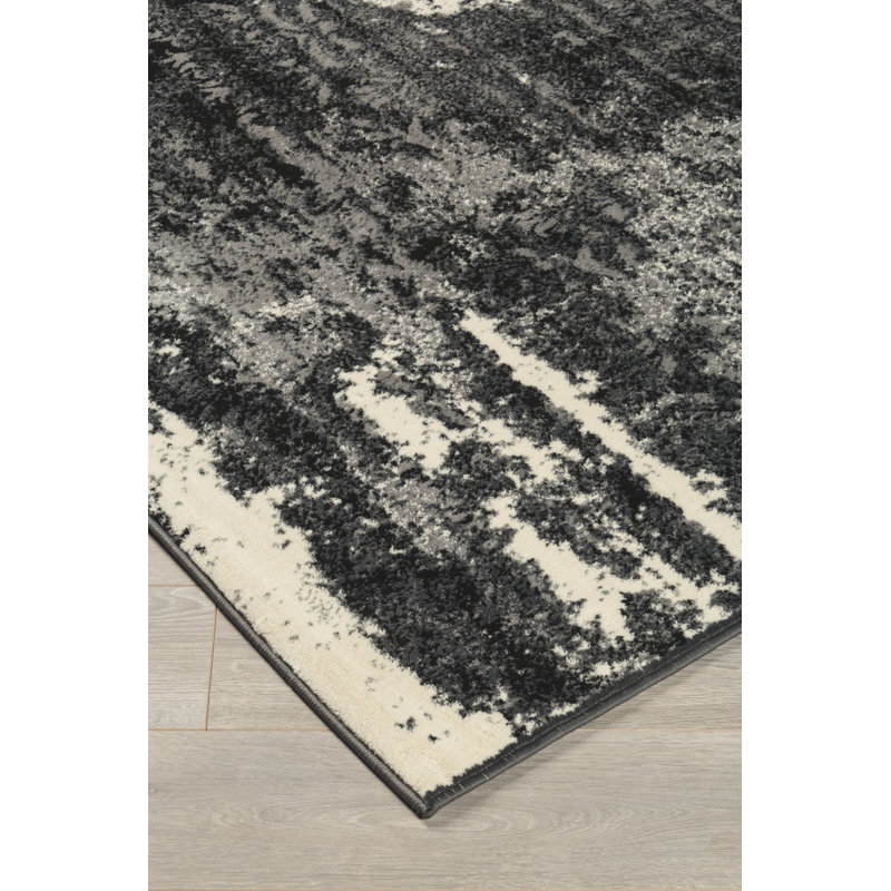 Tapis noir / gris Alsacia, Rectangle 8 pi x 10 pi