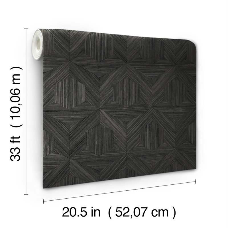 Parquet Wallpaper, Black