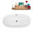 66.9'' x 30.7'' Soaking Acrylic Bathtub-95288476