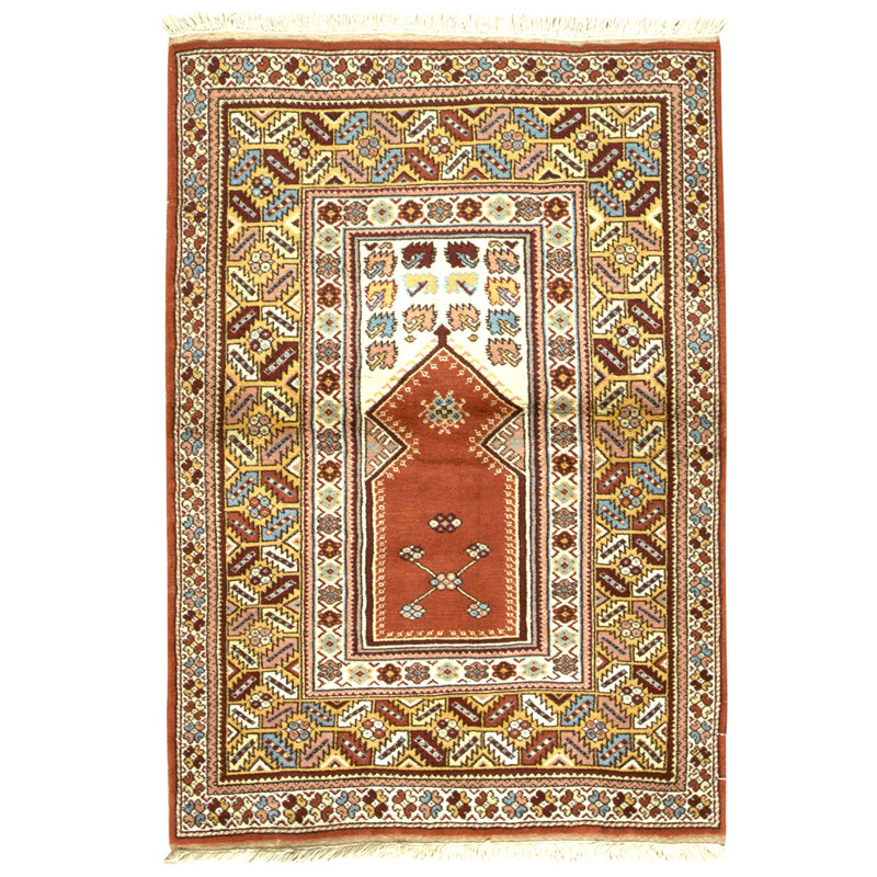 Tapis rouille de haute qualité noué à la main