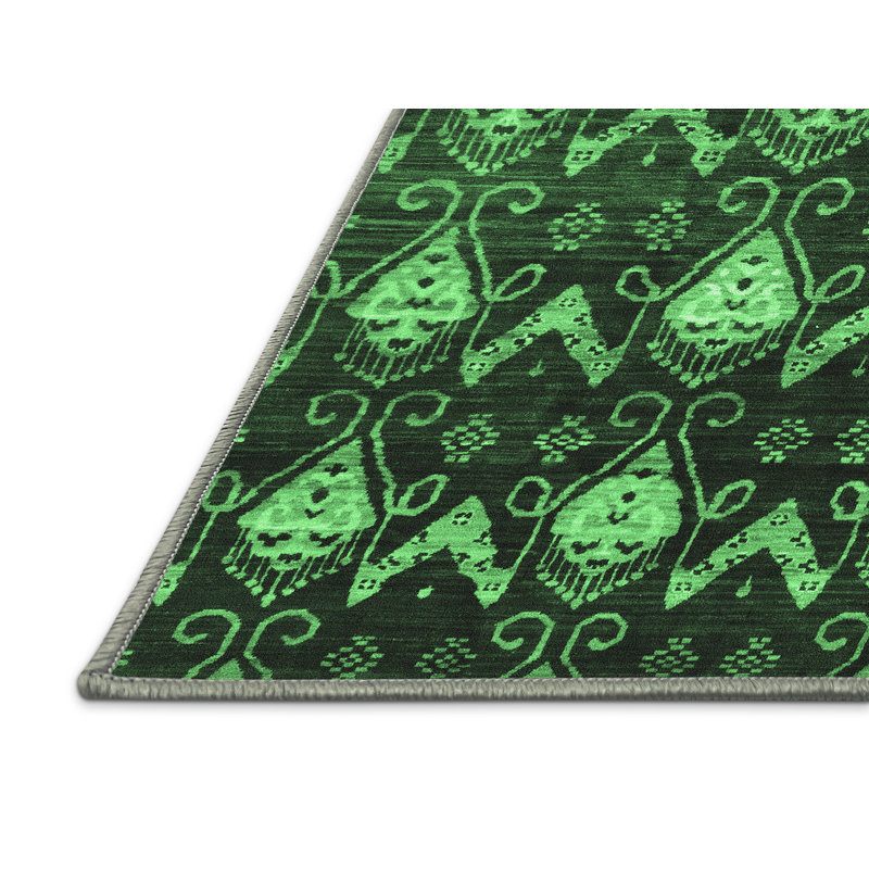 Washable Geometric Indoor Rug, Rectangle 2' x 3'
