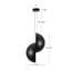 Void 24-in Black dimmable LED Pendant-1312436553