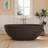 Fslefay 61'' Freestanding Bathtub Solid Surface Deep Soaking Tubs-125475437