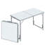 Table de camping pliante Outsunny avec hauteur réglable, table portable légère avec poignée de transport, table de camping pliante d'extérieur-475581929-475581930